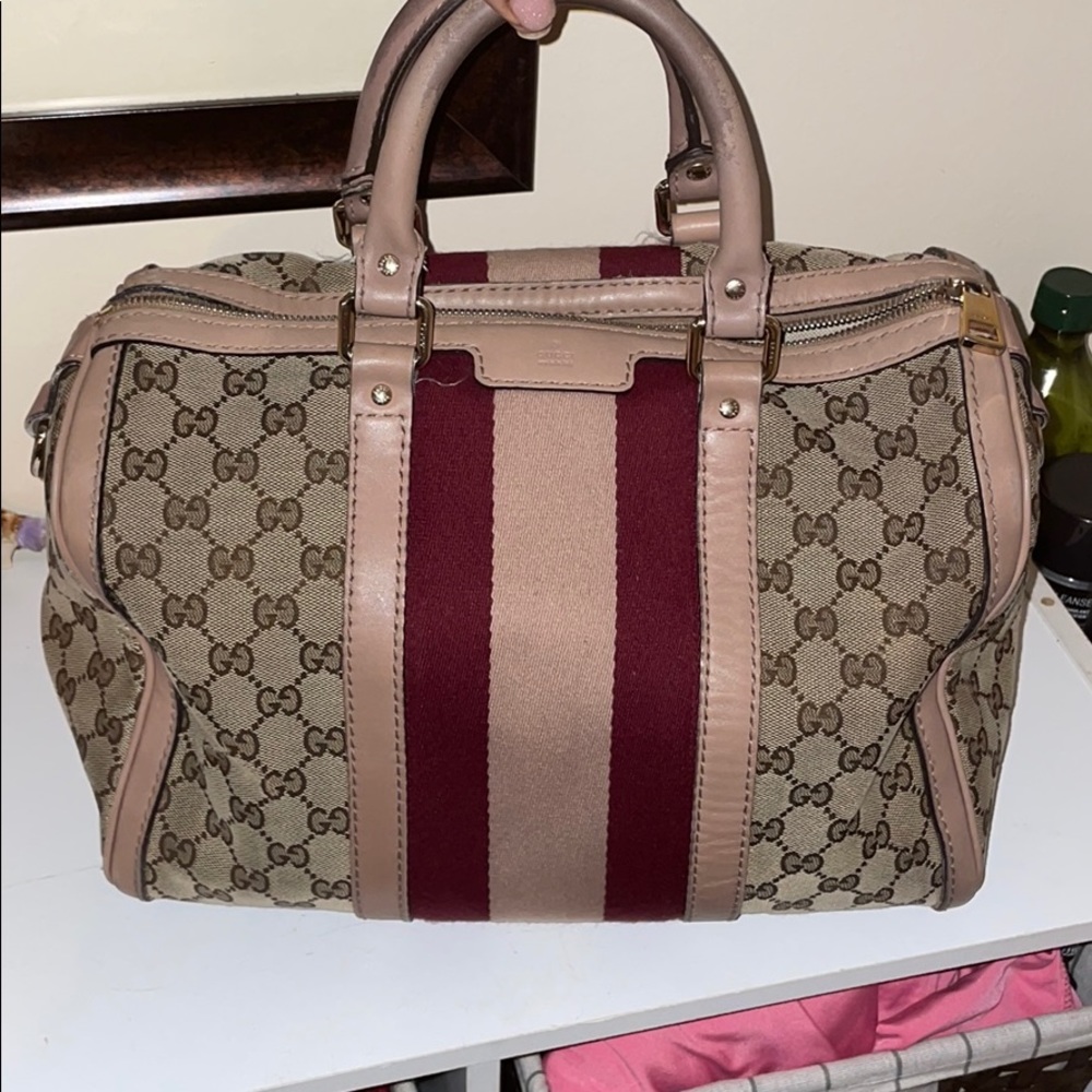Preloved Gucci Vintage Web Boston